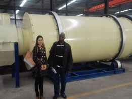 泰達人員陪同摩洛哥參觀轉筒